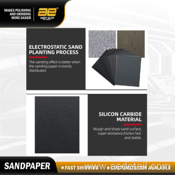 9"x11" Wet/Dry Silicon Carbide Sandpaper